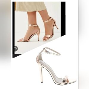 Elegant Gold Stiletto Heels